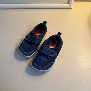 Kids Blue Velcro Shoes